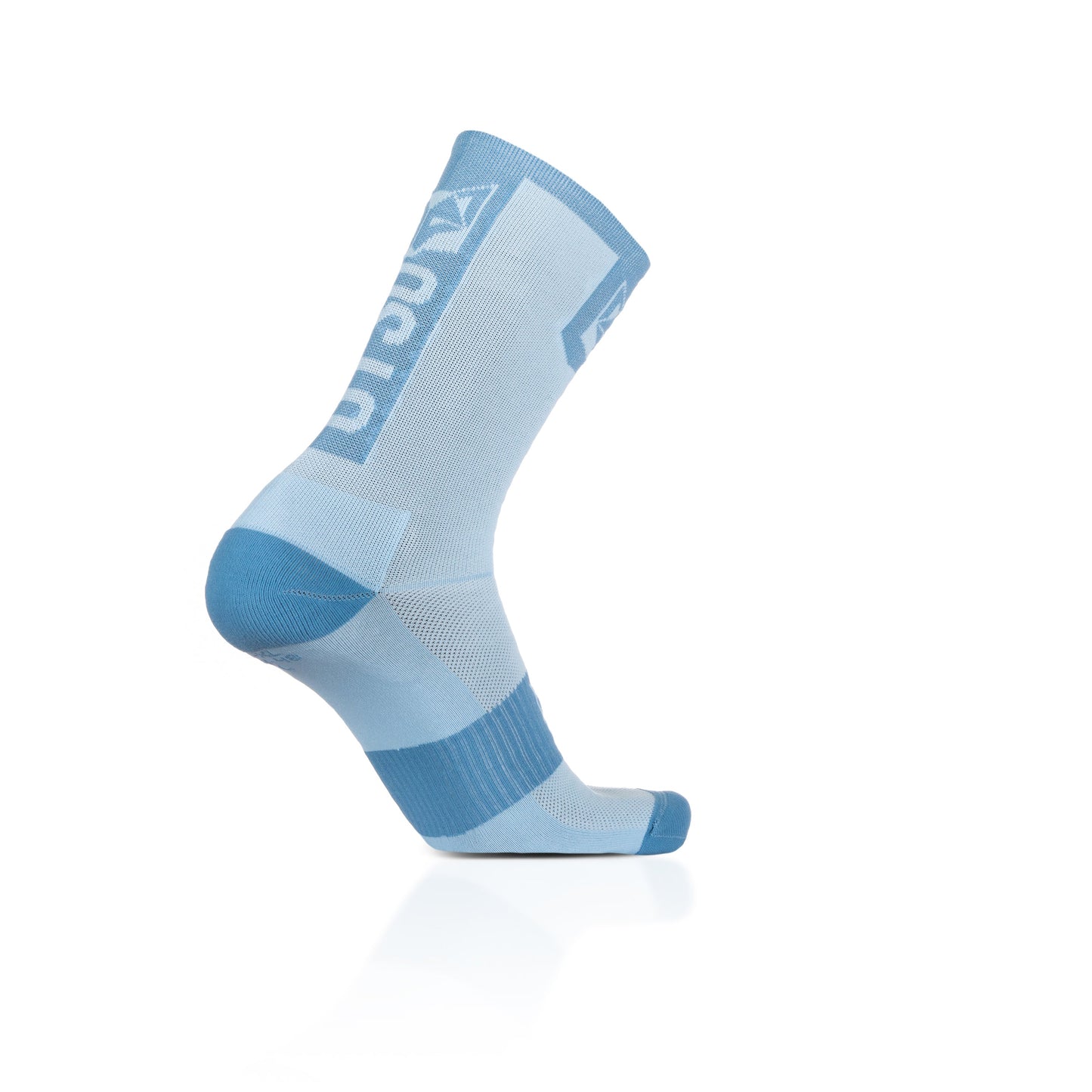 Chaussettes cyclisme hautes - Turquoise & Steel Blue