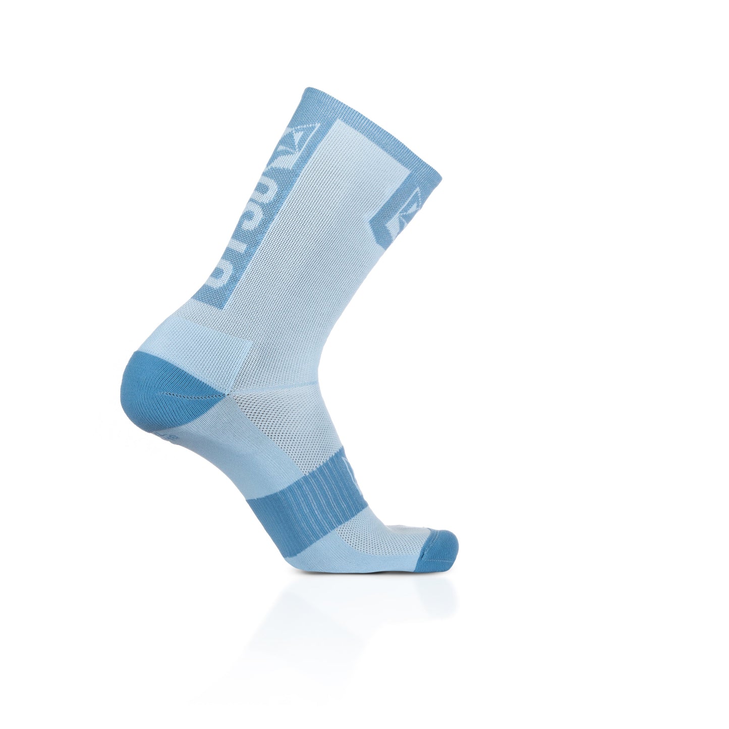 Chaussettes cyclisme hautes - Turquoise & Steel Blue