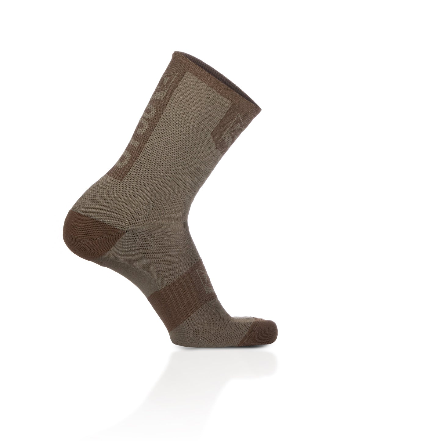 Chaussettes cyclisme hautes - Gold & Coffee