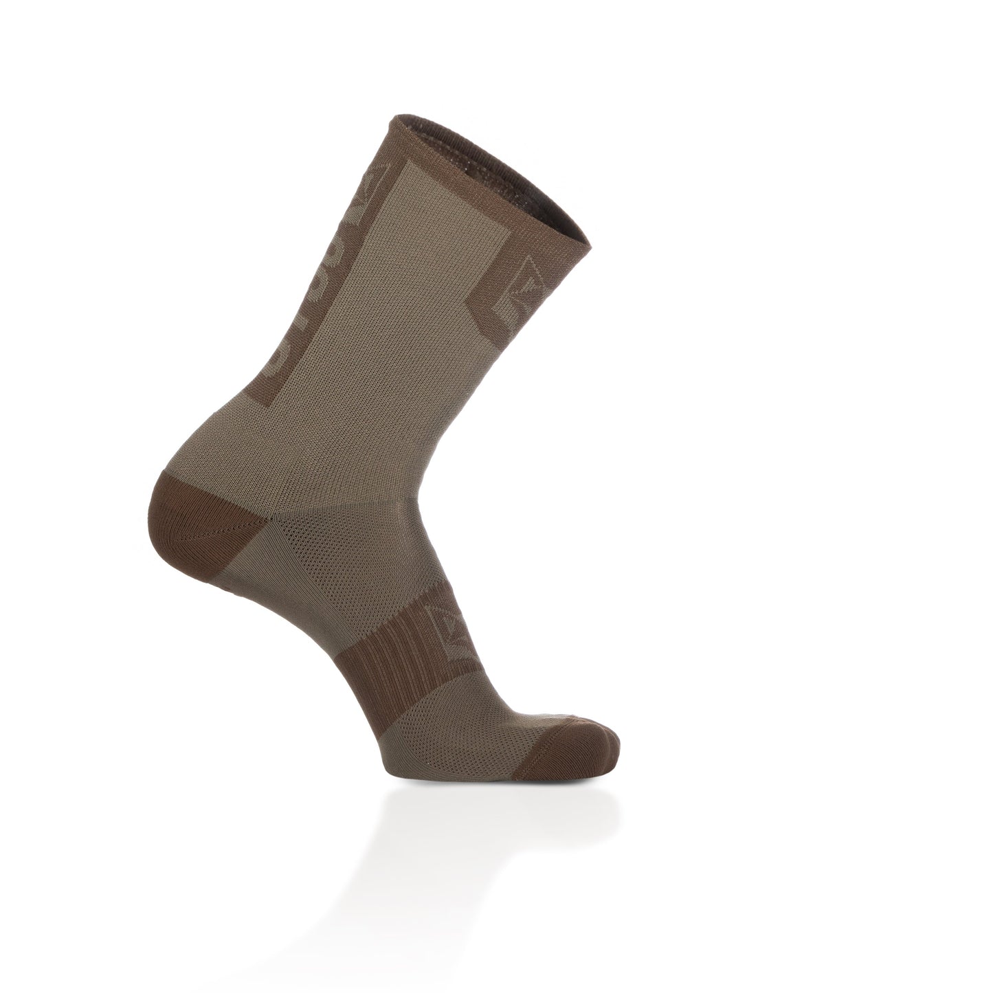 Chaussettes cyclisme hautes - Gold & Coffee