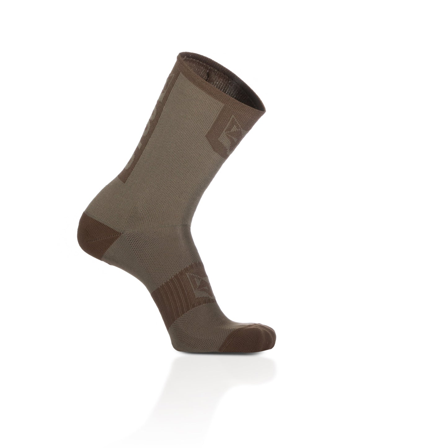 Chaussettes cyclisme hautes - Gold & Coffee