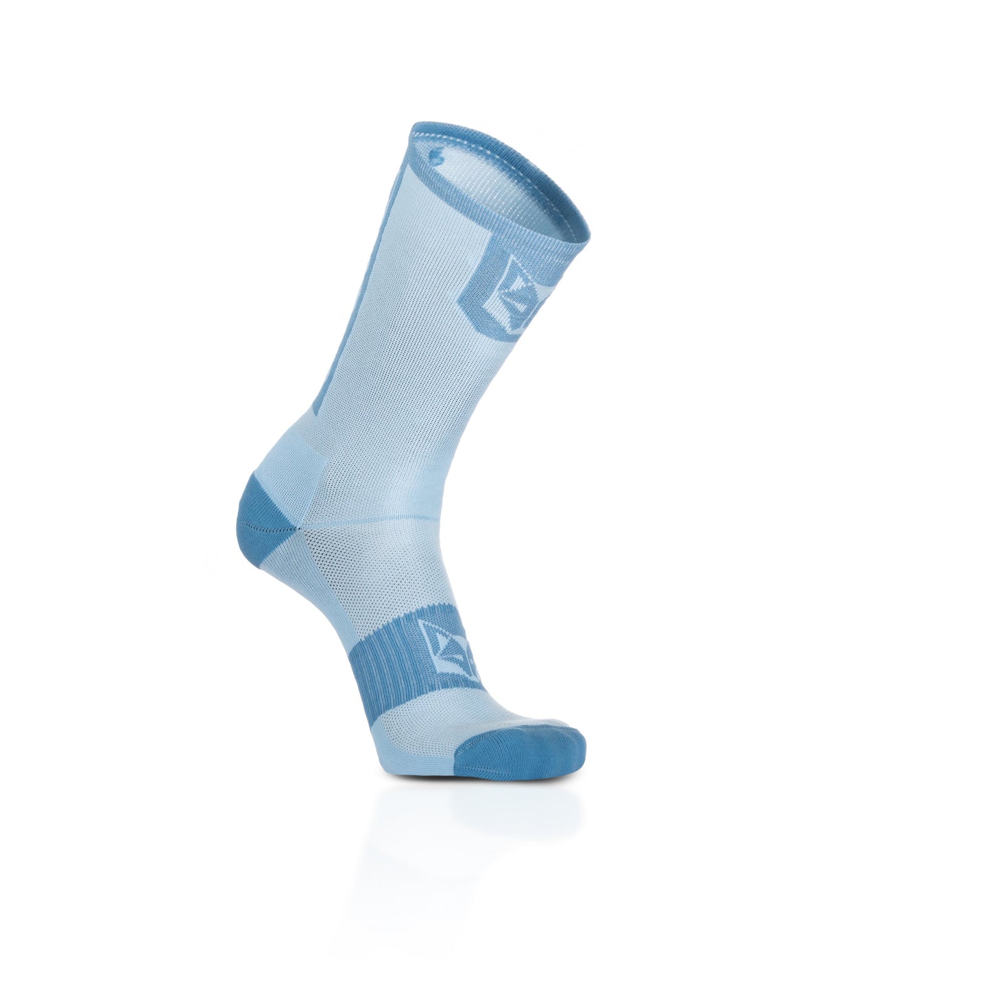 Chaussettes cyclisme hautes - Turquoise & Steel Blue
