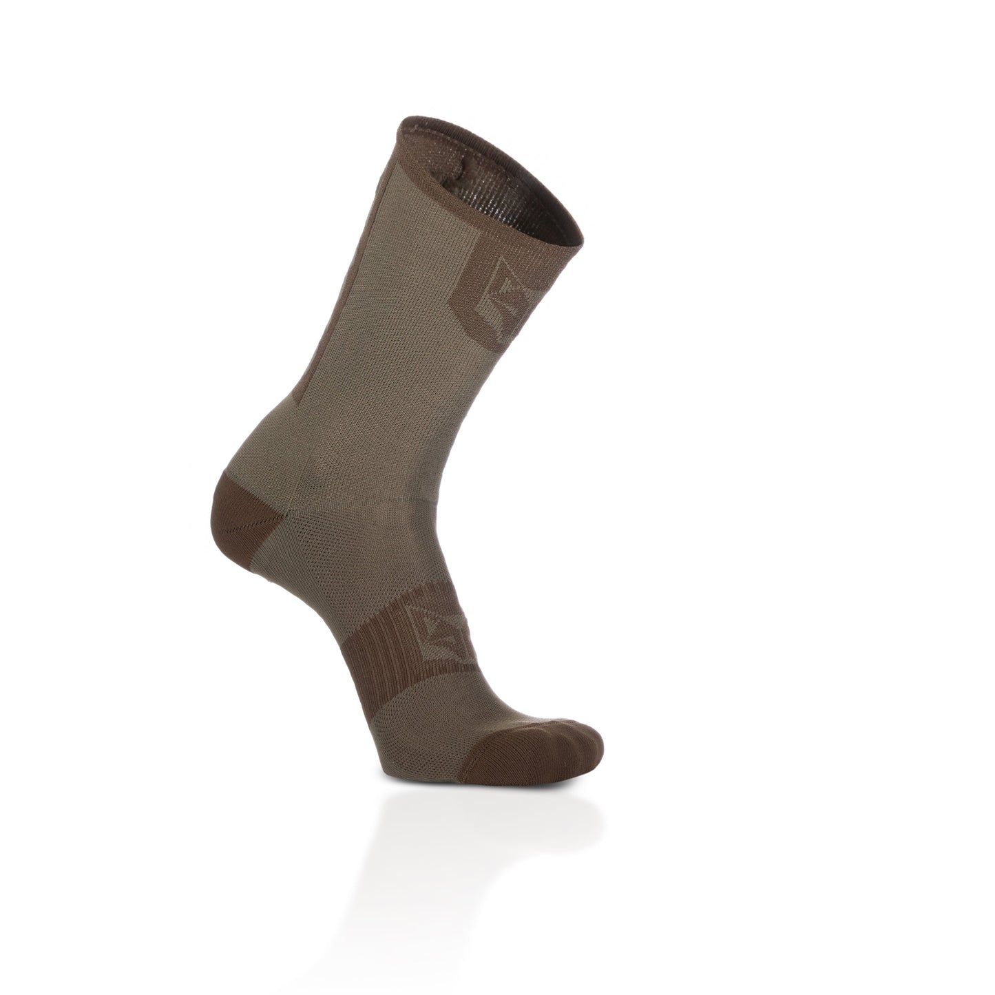 Chaussettes cyclisme hautes - Gold & Coffee