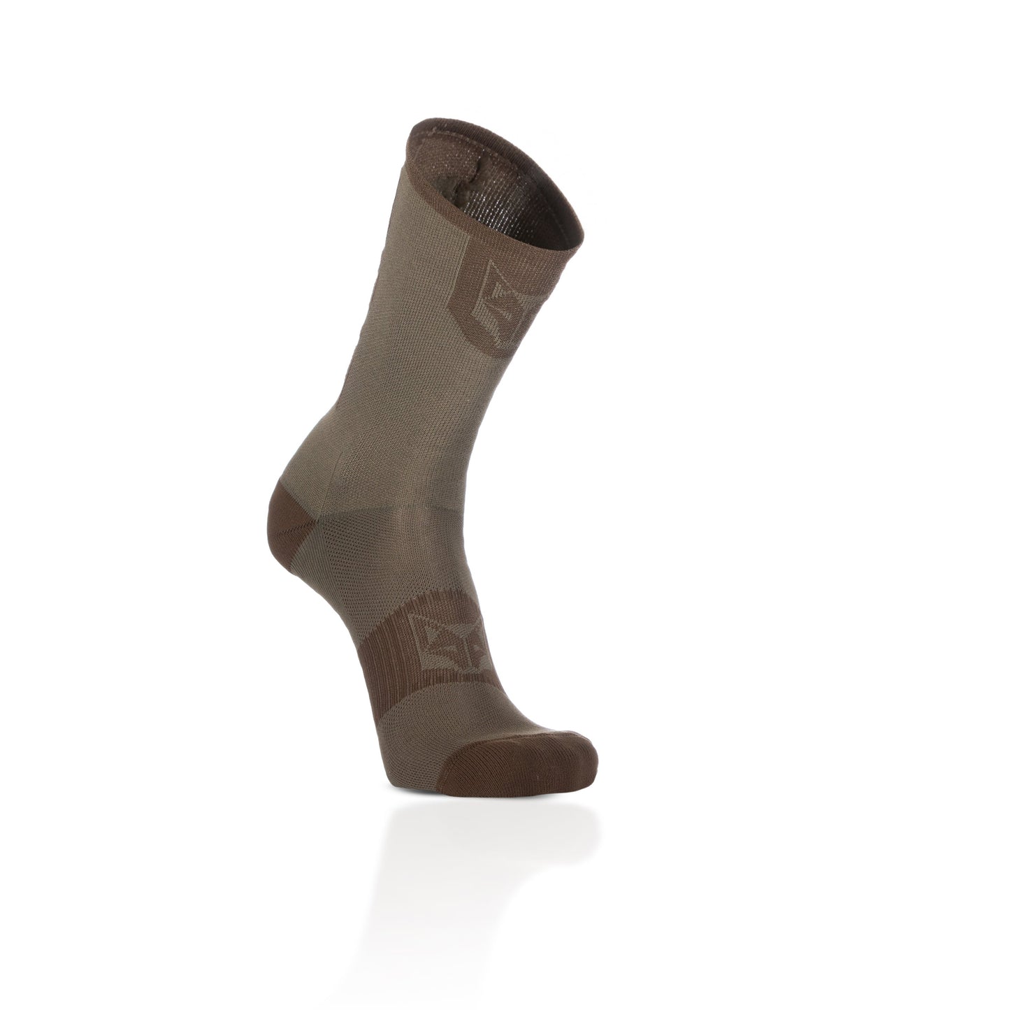 Chaussettes cyclisme hautes - Gold & Coffee