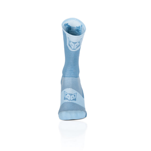 Chaussettes cyclisme hautes - Steel Blue & Turquoise