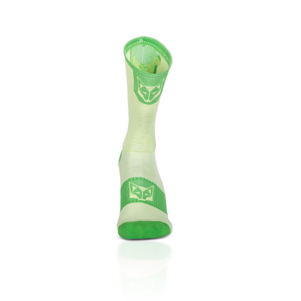 Chaussettes cyclisme hautes - Green Lime & Green Apple