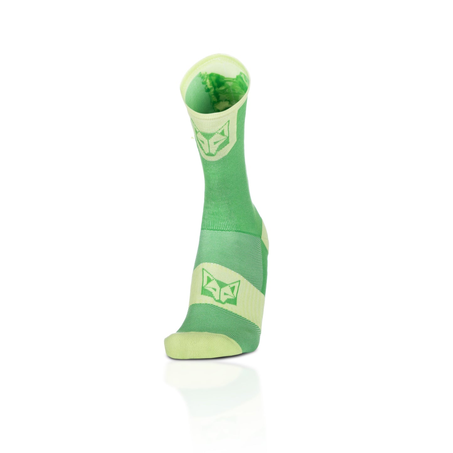 Chaussettes cyclisme hautes - Green Apple & Green Lime