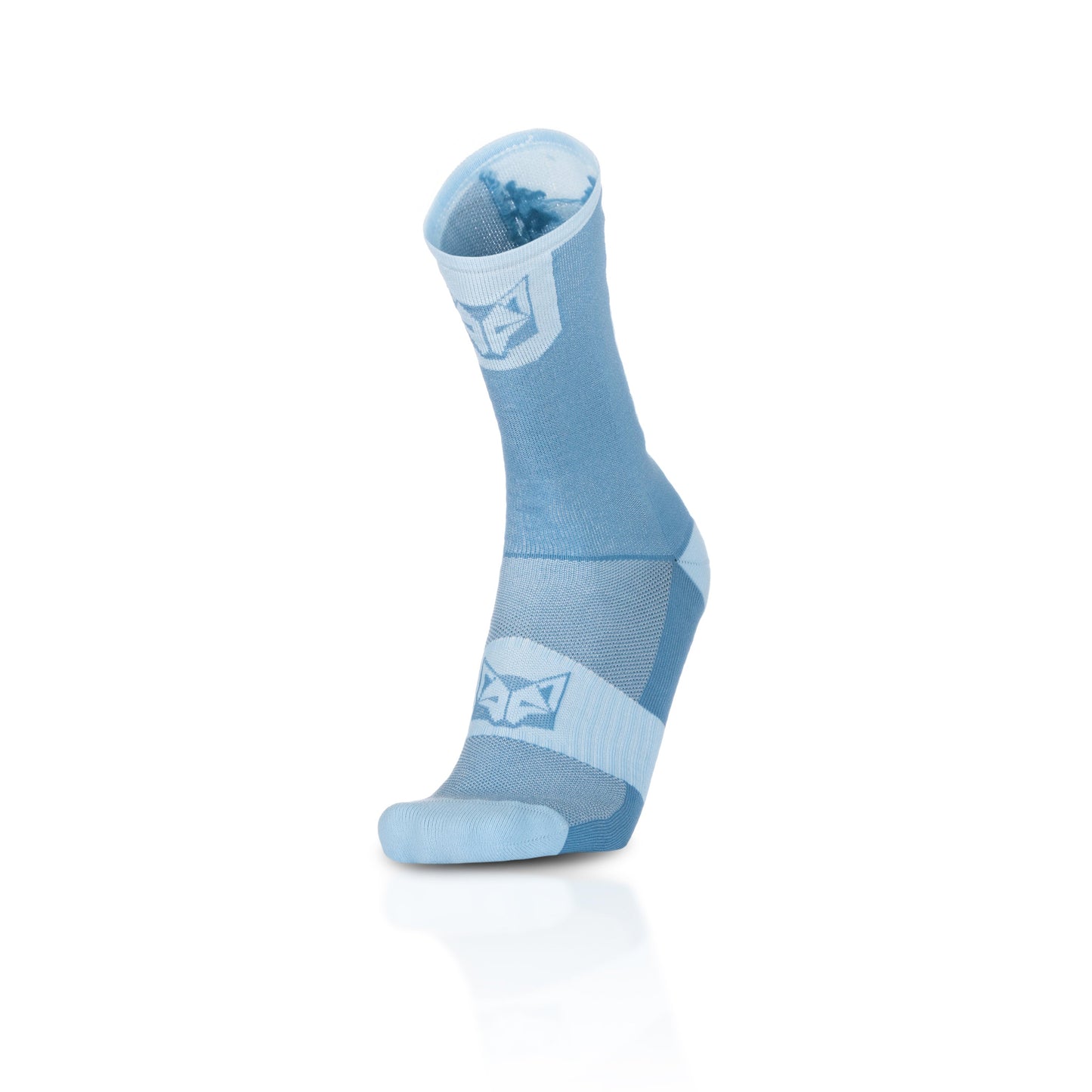 Chaussettes cyclisme hautes - Steel Blue & Turquoise