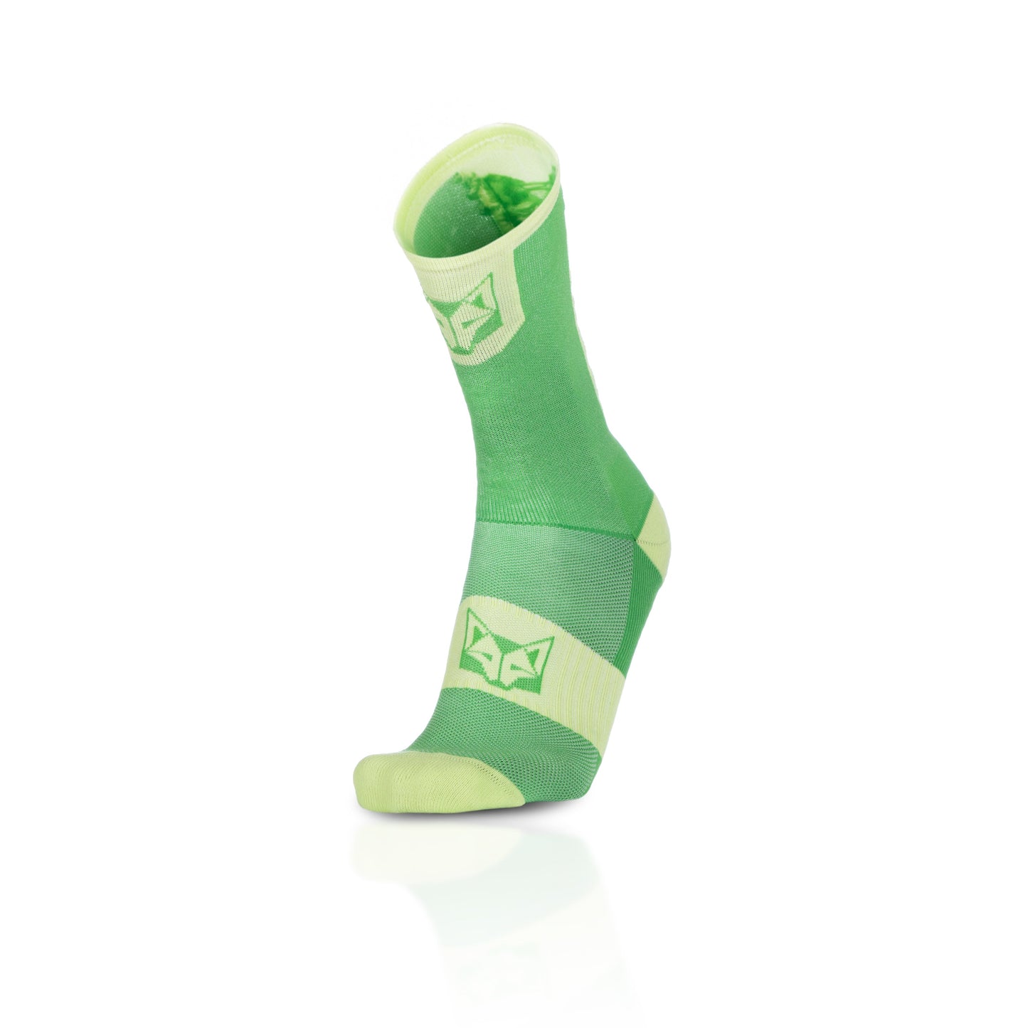 Chaussettes cyclisme hautes - Green Apple & Green Lime
