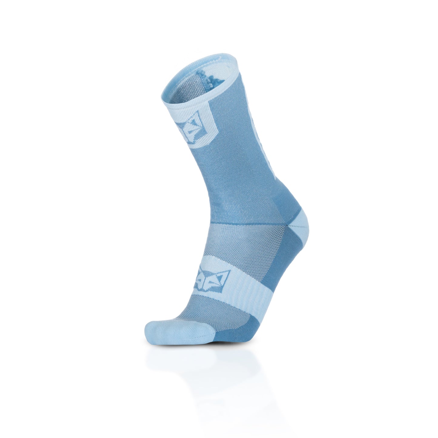 Chaussettes cyclisme hautes - Steel Blue & Turquoise