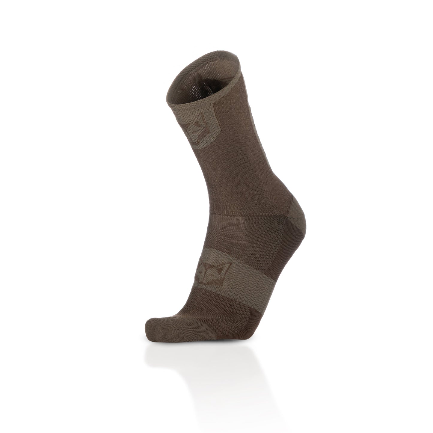 Chaussettes cyclisme hautes - Coffee & Gold