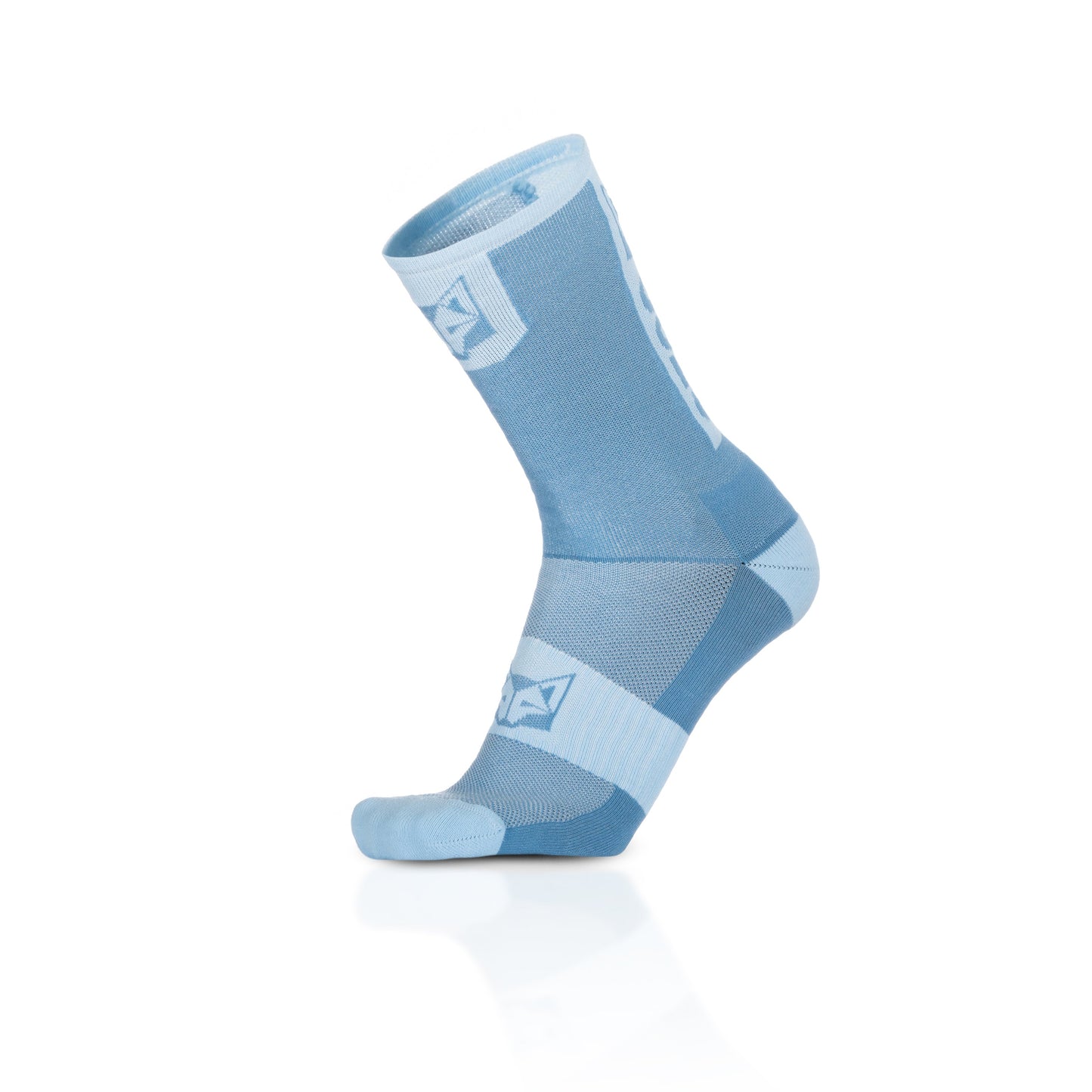 Chaussettes cyclisme hautes - Steel Blue & Turquoise