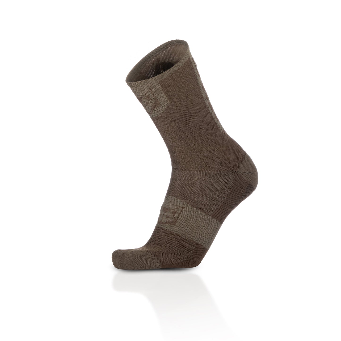 Chaussettes cyclisme hautes - Coffee & Gold