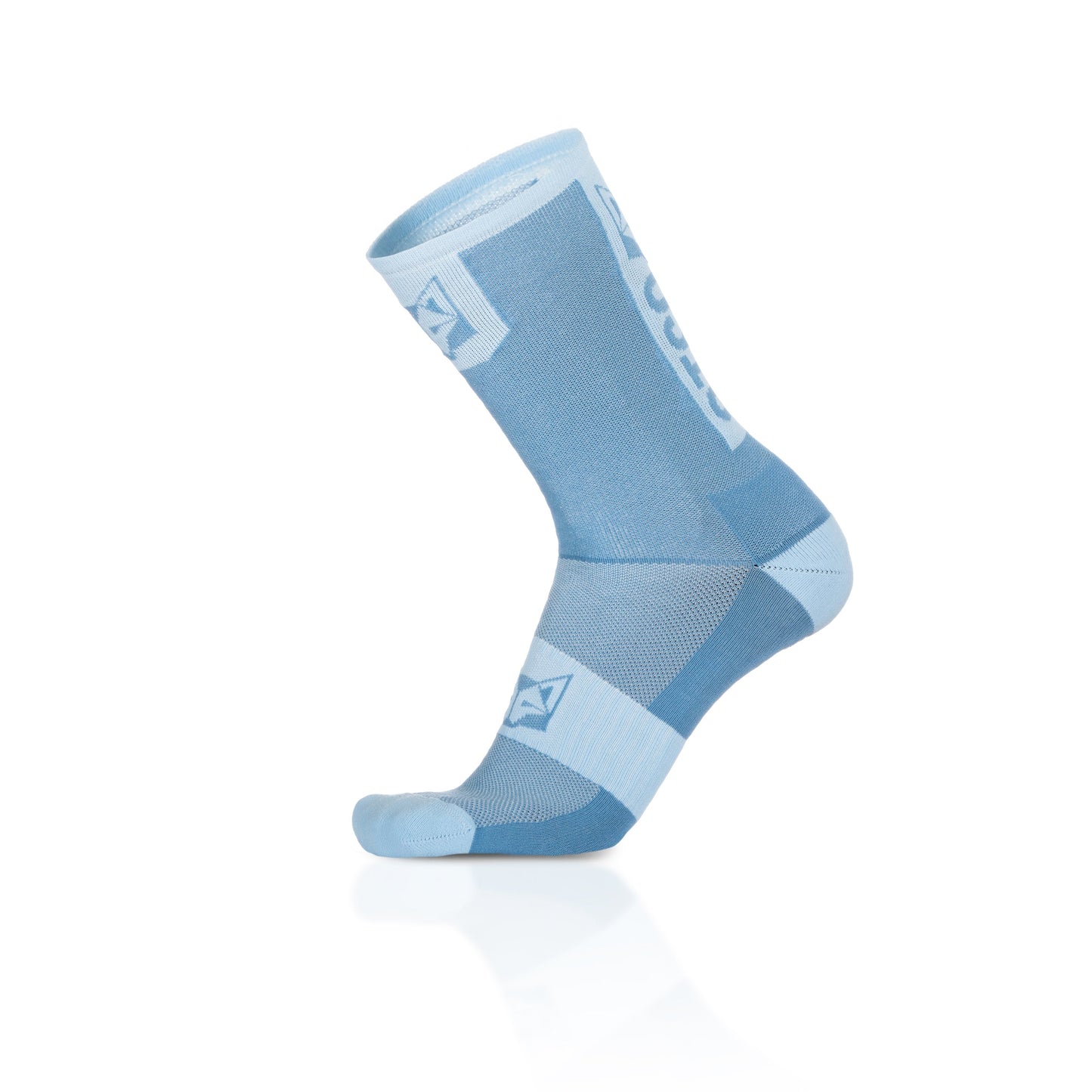 Chaussettes cyclisme hautes - Steel Blue & Turquoise