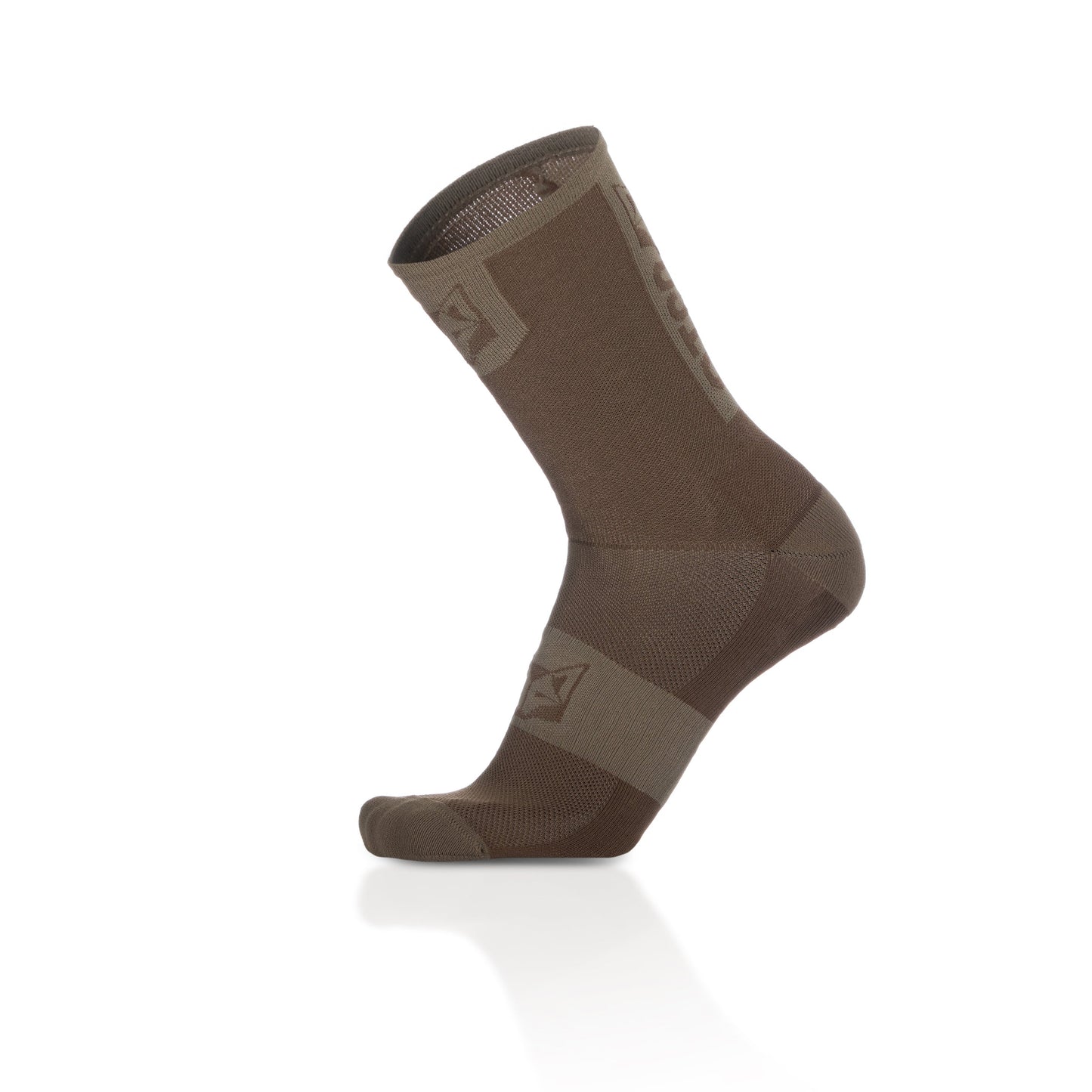 Chaussettes cyclisme hautes - Coffee & Gold