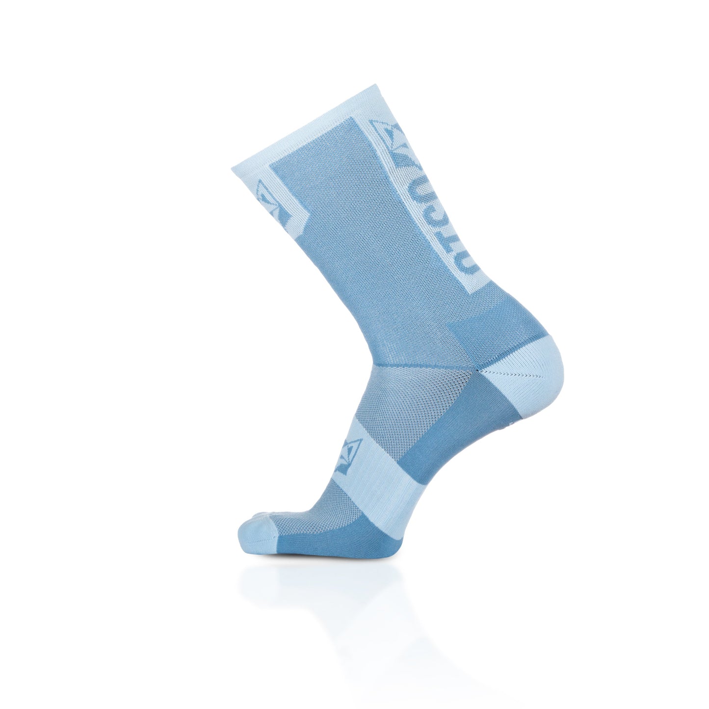 Chaussettes cyclisme hautes - Steel Blue & Turquoise