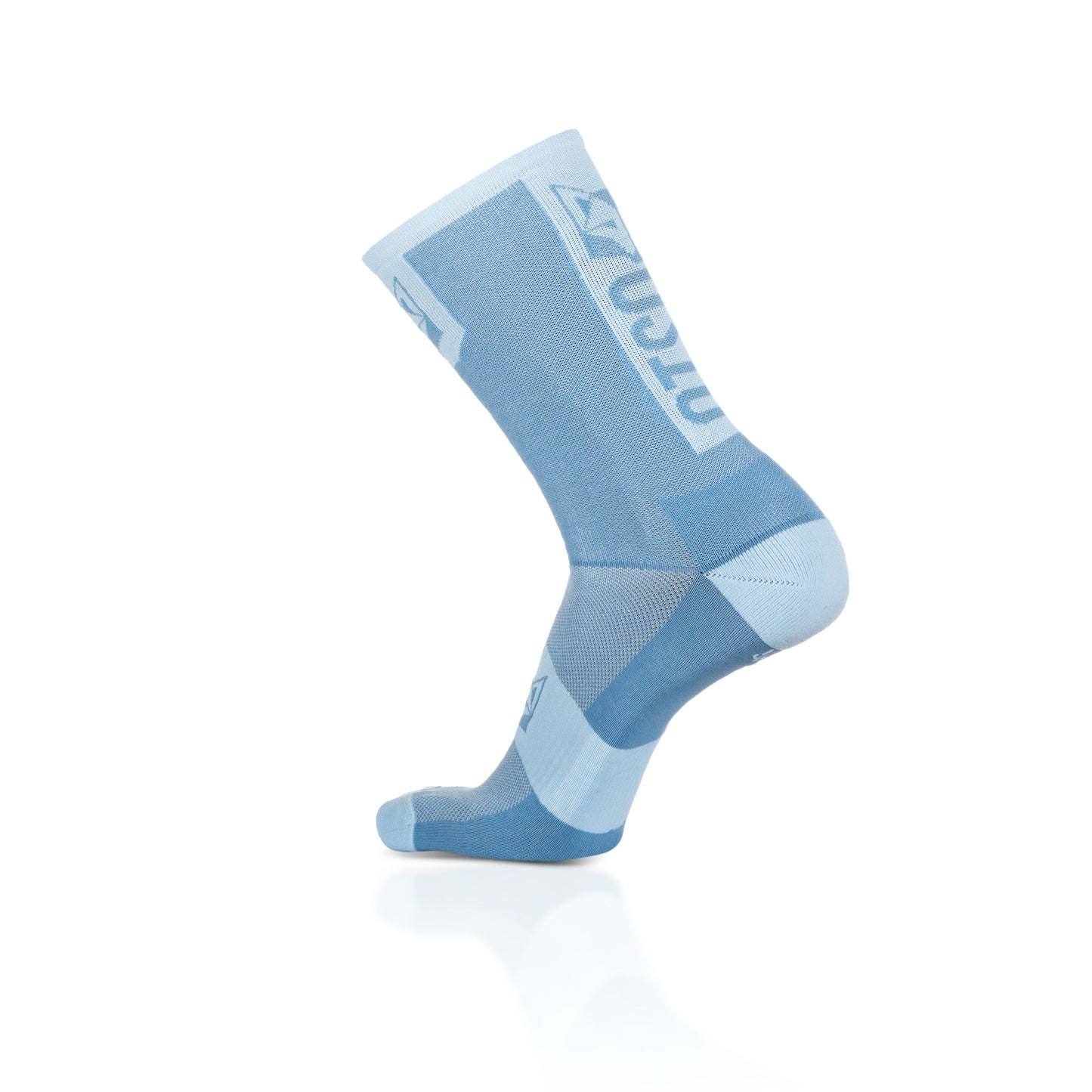 Chaussettes cyclisme hautes - Steel Blue & Turquoise