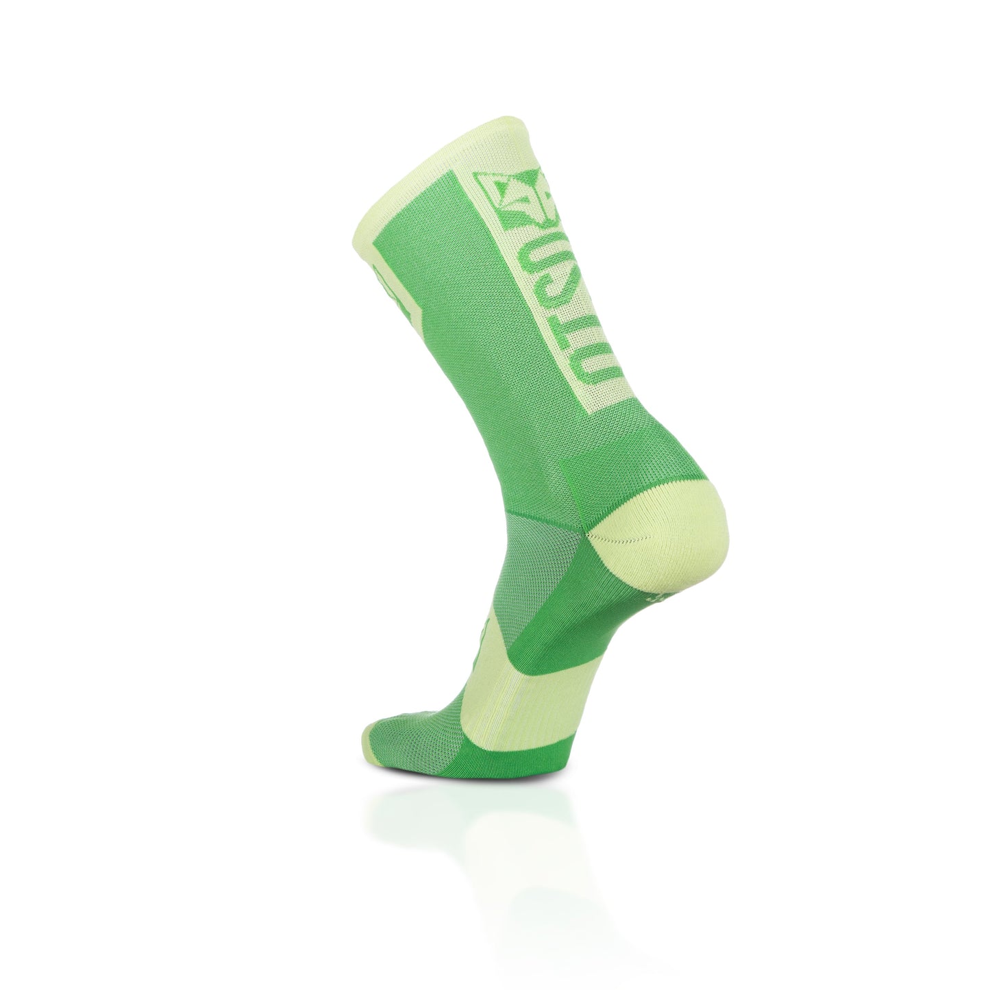 Chaussettes cyclisme hautes - Green Apple & Green Lime