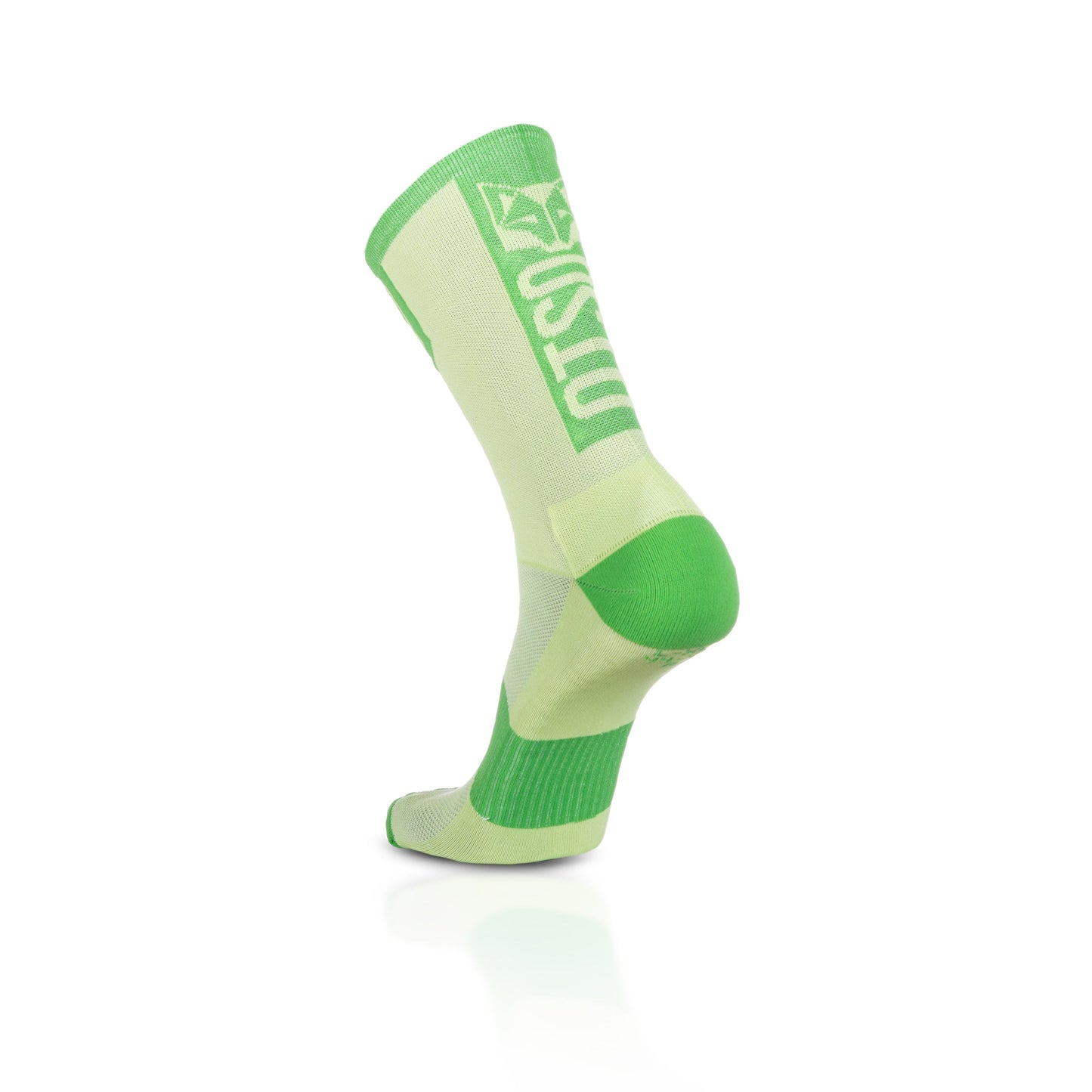 Chaussettes cyclisme hautes - Green Lime & Green Apple