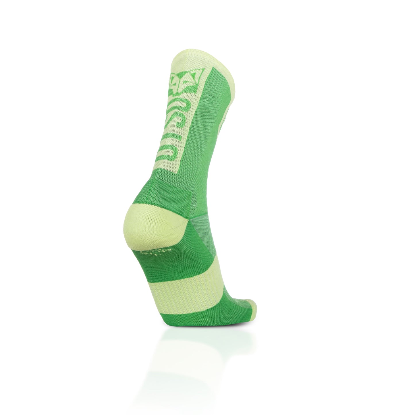 Chaussettes cyclisme hautes - Green Apple & Green Lime