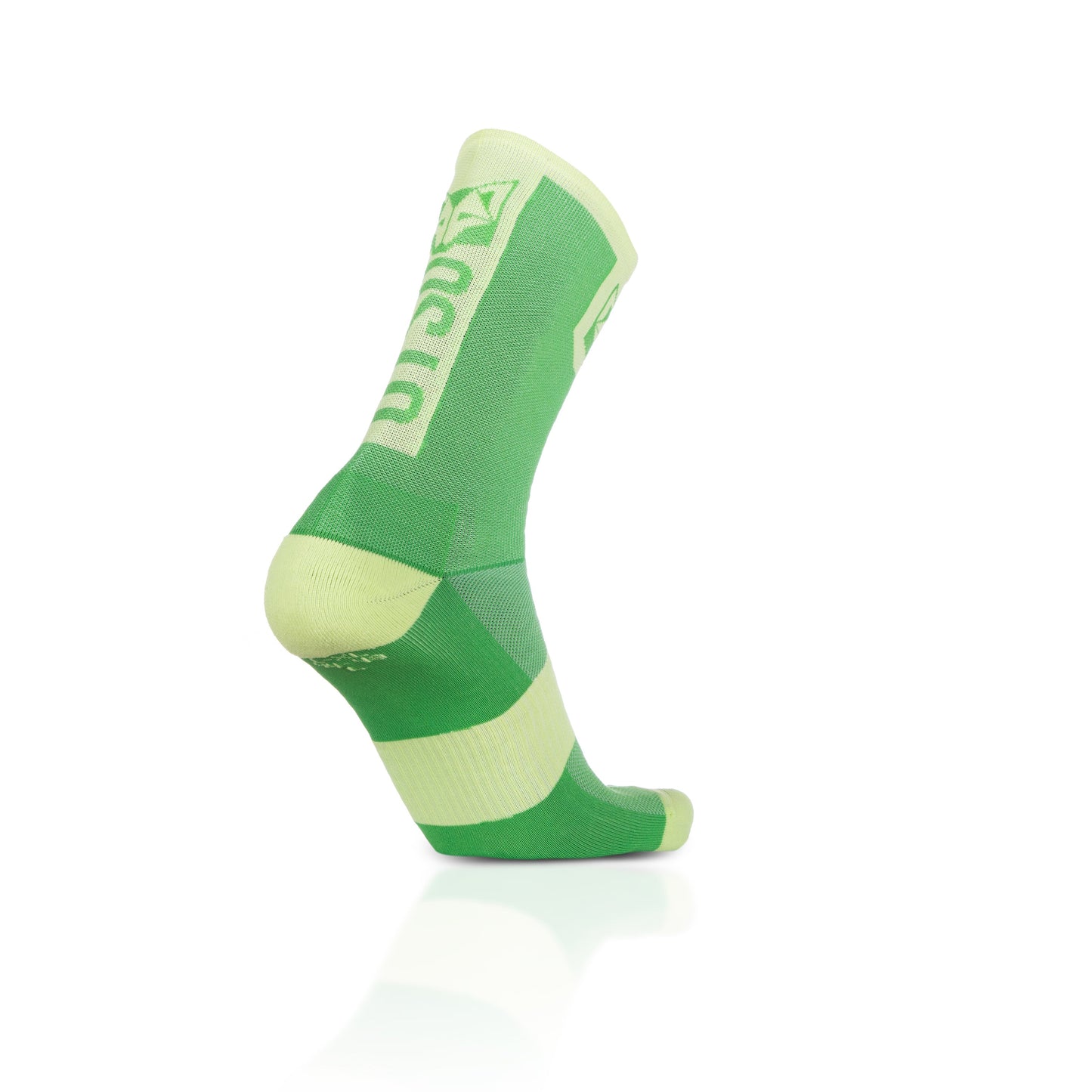 Chaussettes cyclisme hautes - Green Apple & Green Lime