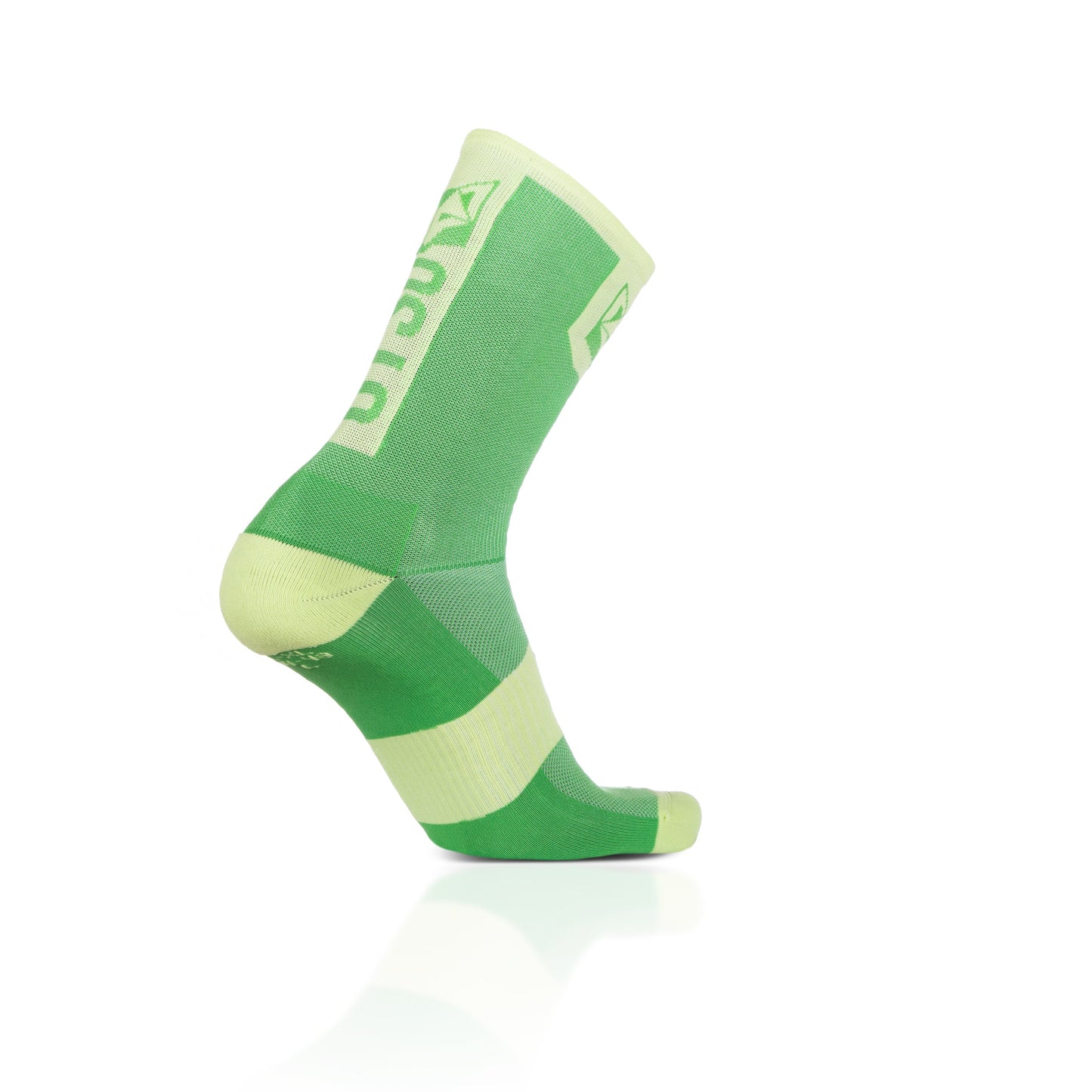 Chaussettes cyclisme hautes - Green Apple & Green Lime