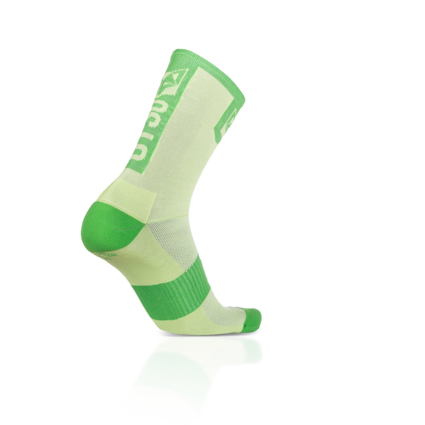 Chaussettes cyclisme hautes - Green Lime & Green Apple