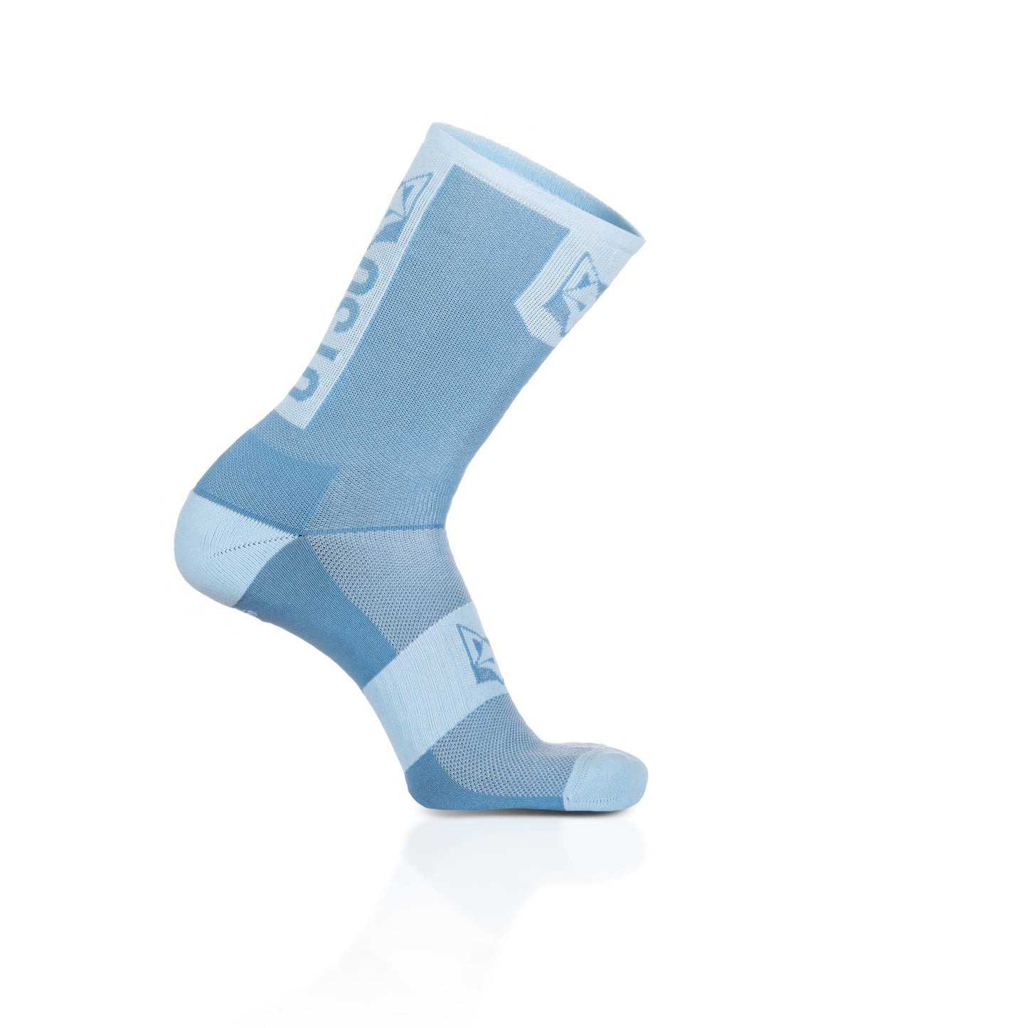 Chaussettes cyclisme hautes - Steel Blue & Turquoise