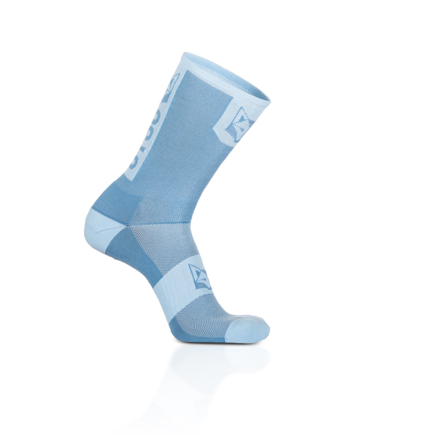 Chaussettes cyclisme hautes - Steel Blue & Turquoise