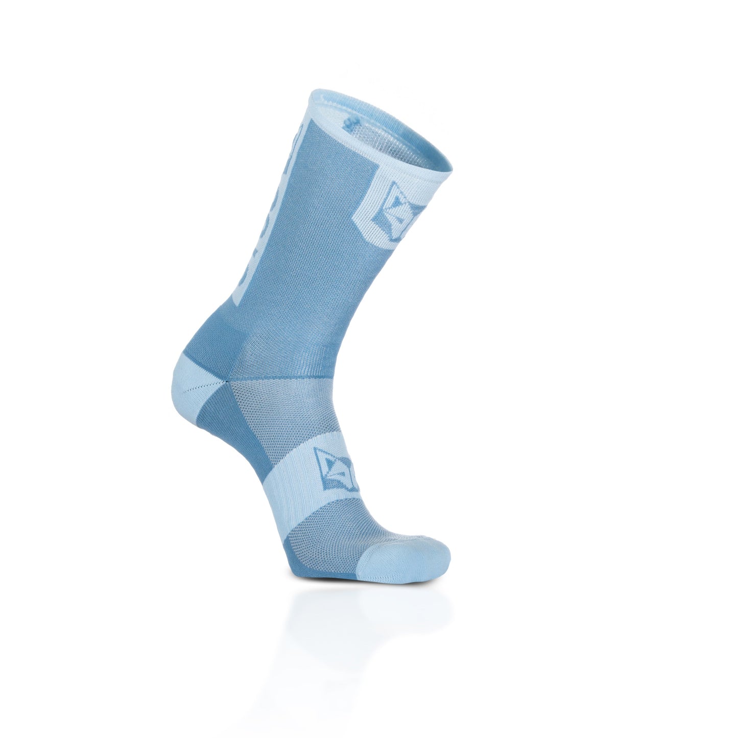 Chaussettes cyclisme hautes - Steel Blue & Turquoise