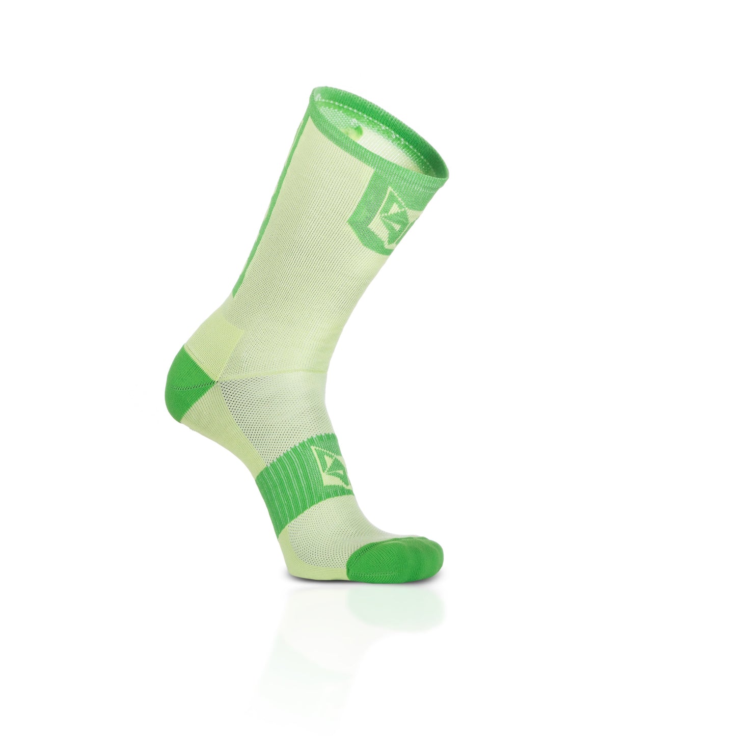 Chaussettes cyclisme hautes - Green Lime & Green Apple
