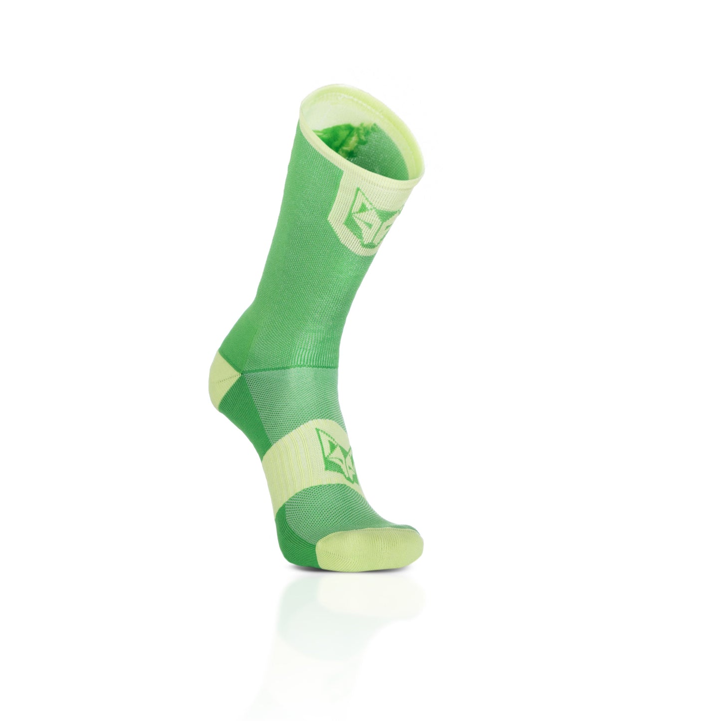 Chaussettes cyclisme hautes - Green Apple & Green Lime