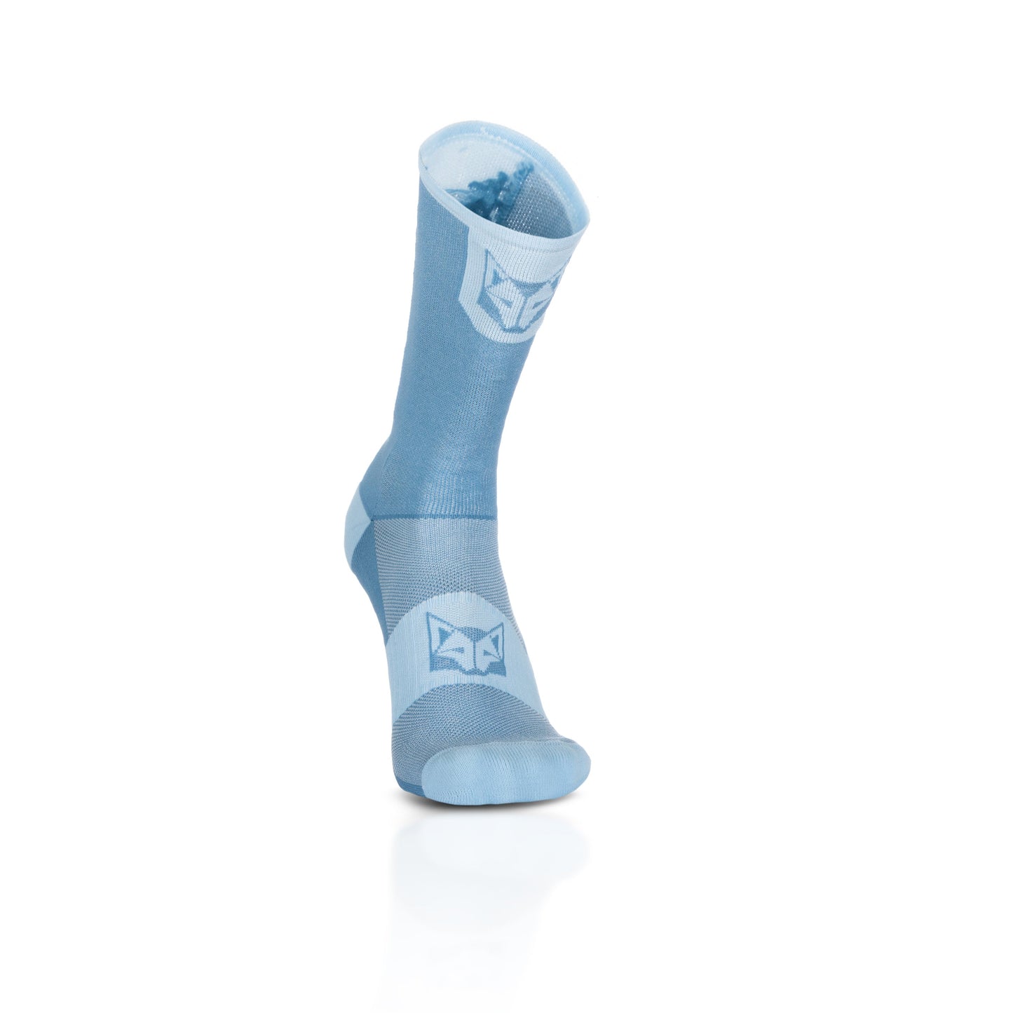Chaussettes cyclisme hautes - Steel Blue & Turquoise