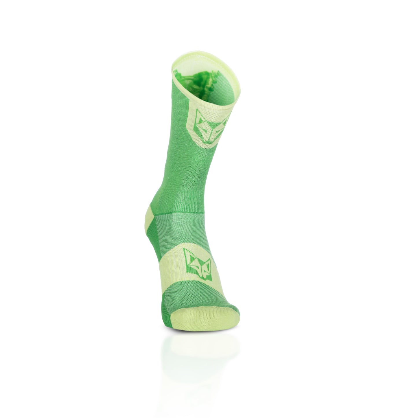 Chaussettes cyclisme hautes - Green Apple & Green Lime