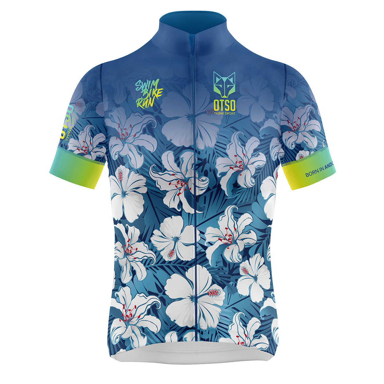 Fahrradtrikot Damen - Blumenmuster