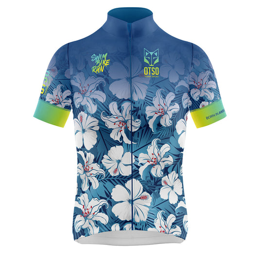 Fahrradtrikot Damen - Blumenmuster