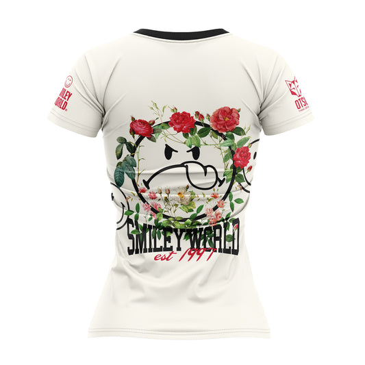 Women's short-sleeved shirt - Old-fashioned Smiley
