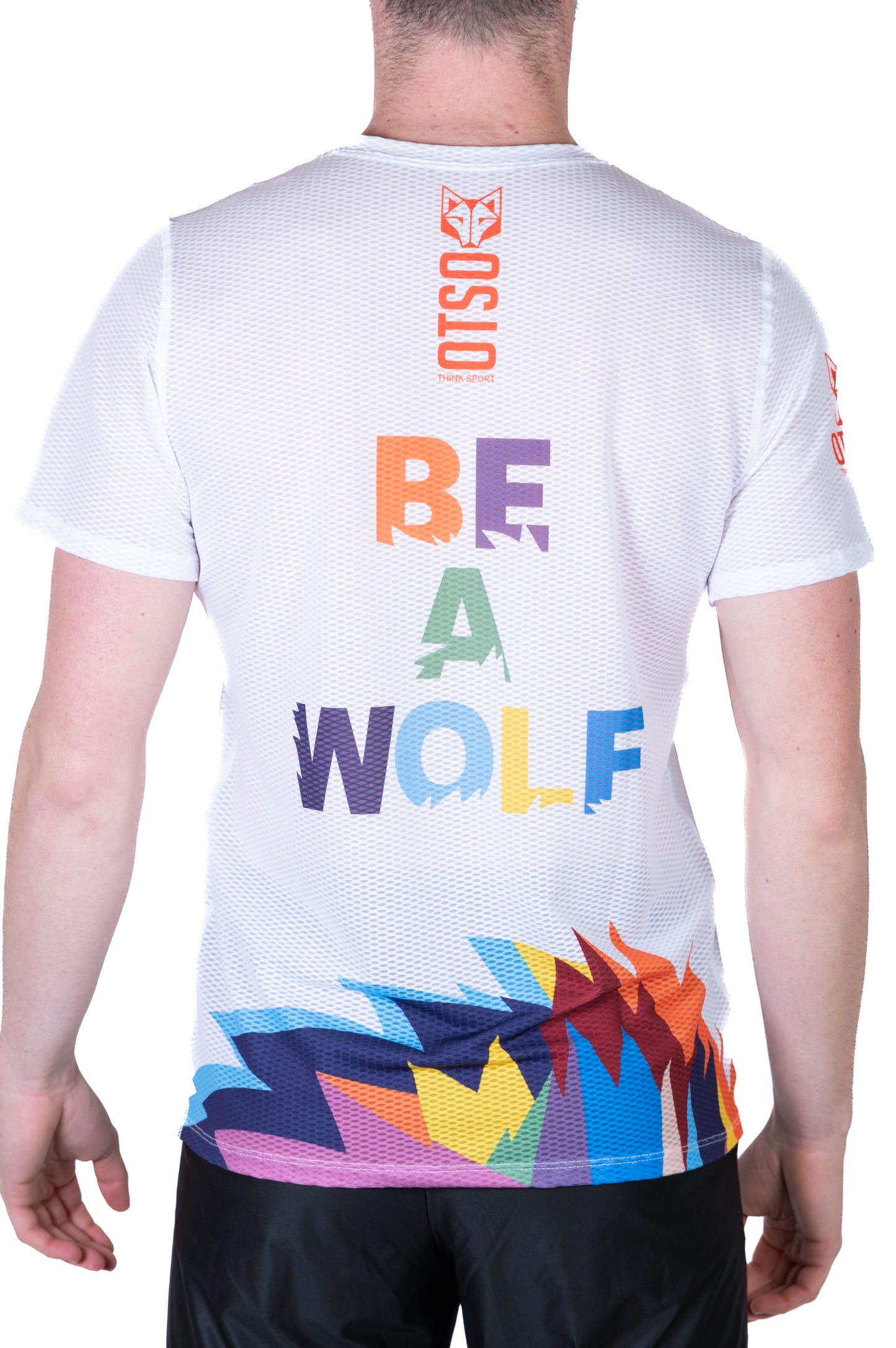 Herren-T-Shirt – Sei ein Wolf