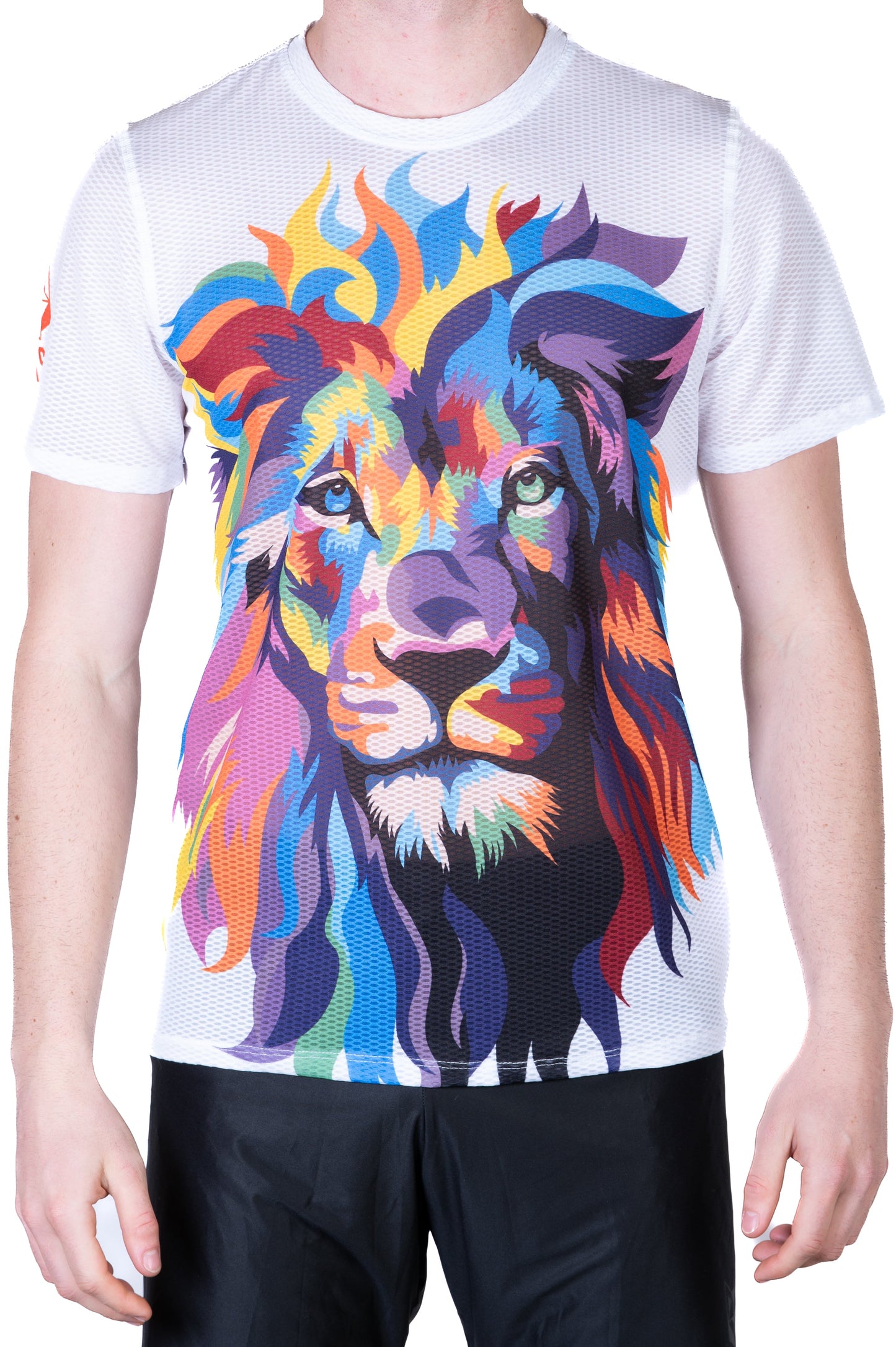 Herren-T-Shirt mit kurzen Ärmeln – Sei ein Löwe