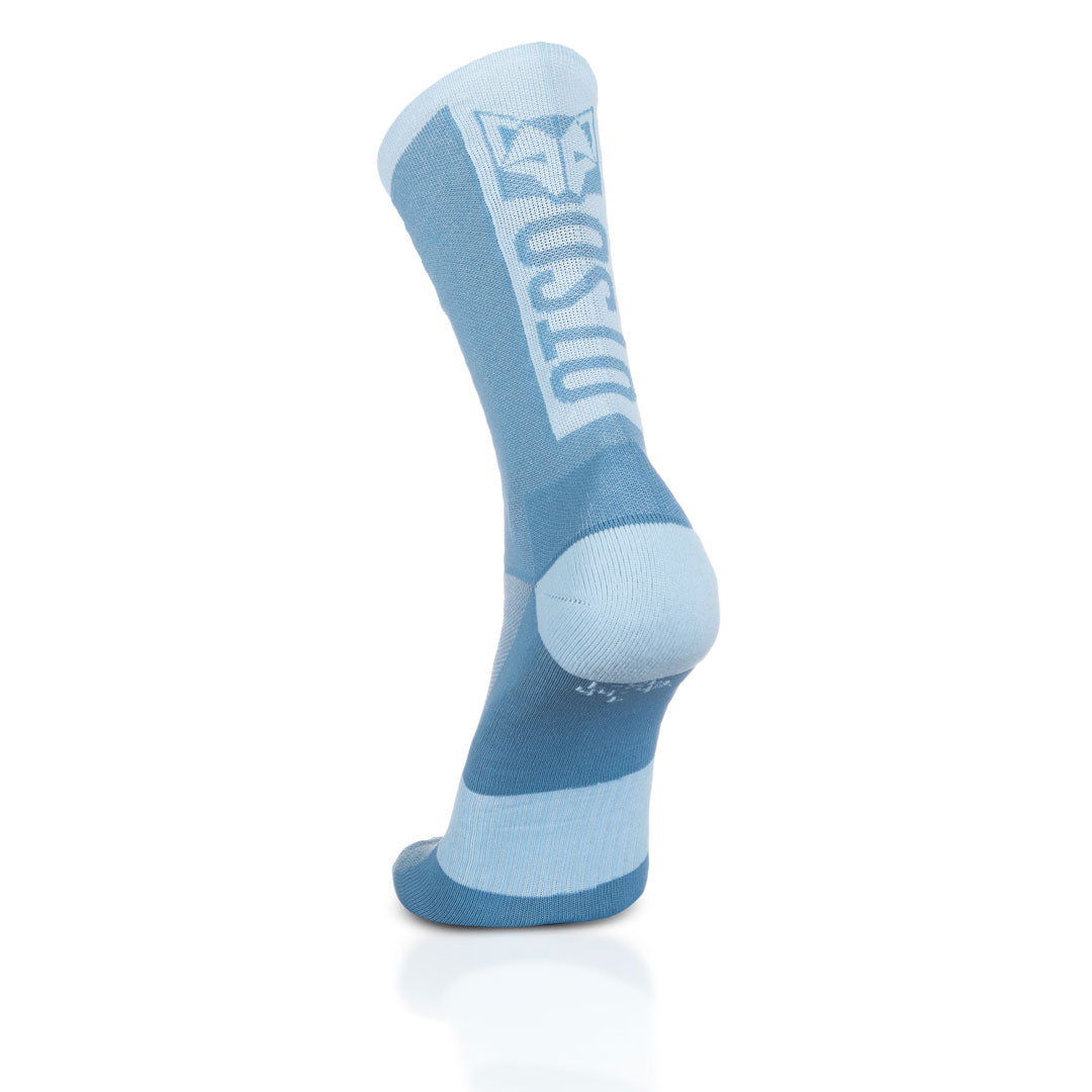 Chaussettes cyclisme hautes - Steel Blue & Turquoise
