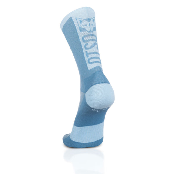 Chaussettes cyclisme hautes - Steel Blue & Turquoise