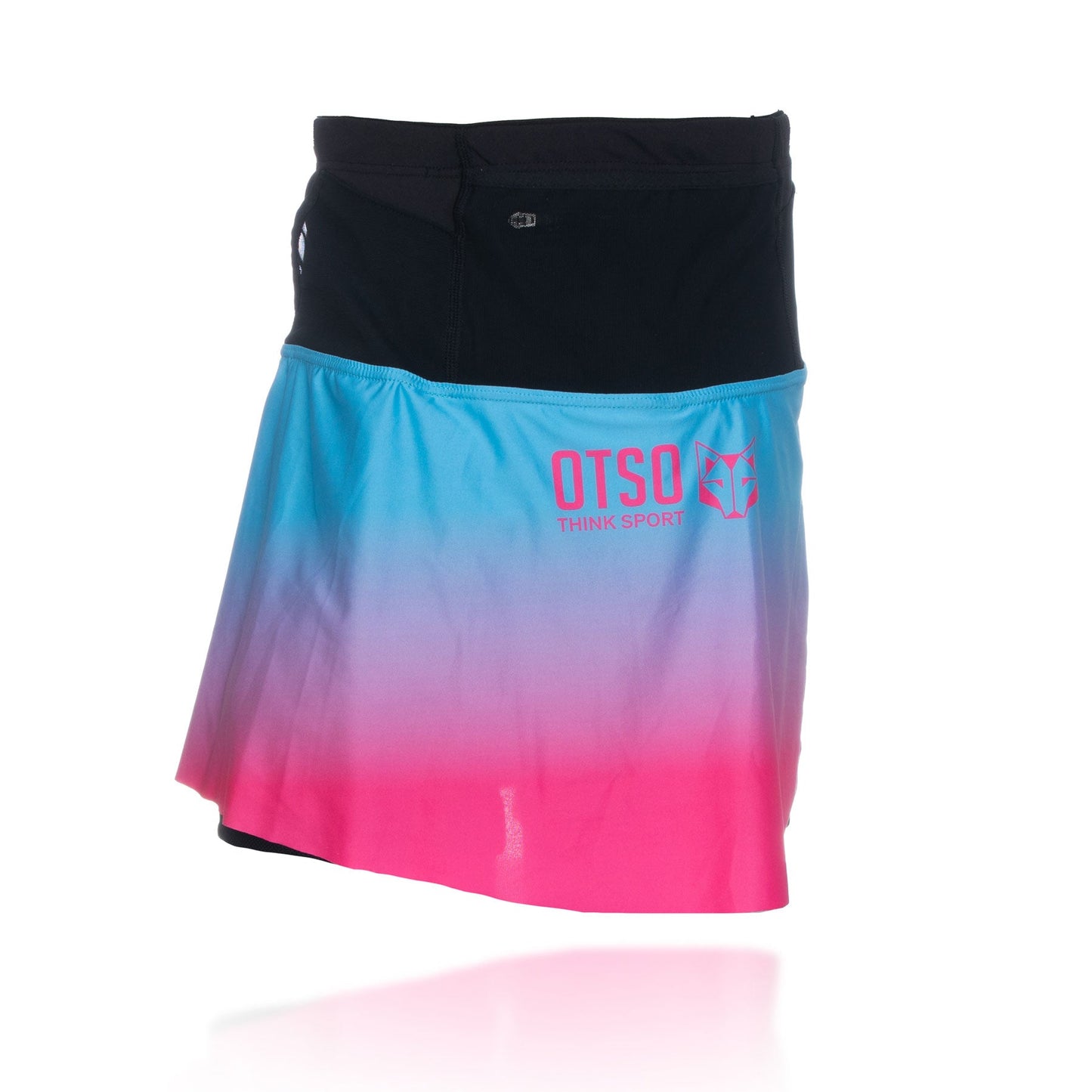 Kurzer Rock - Hellblau & Leuchtend Pink
