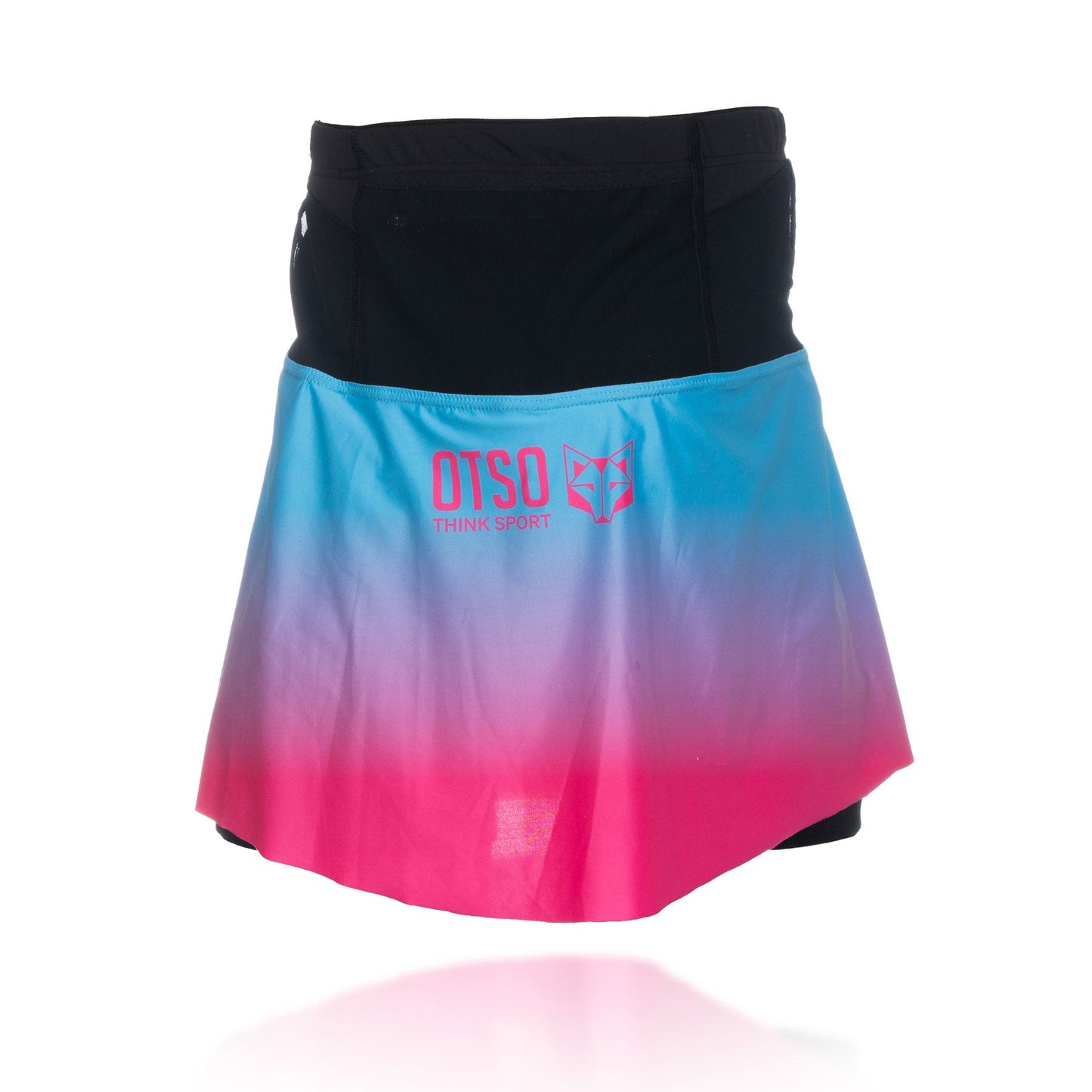 Kurzer Rock - Hellblau & Leuchtend Pink