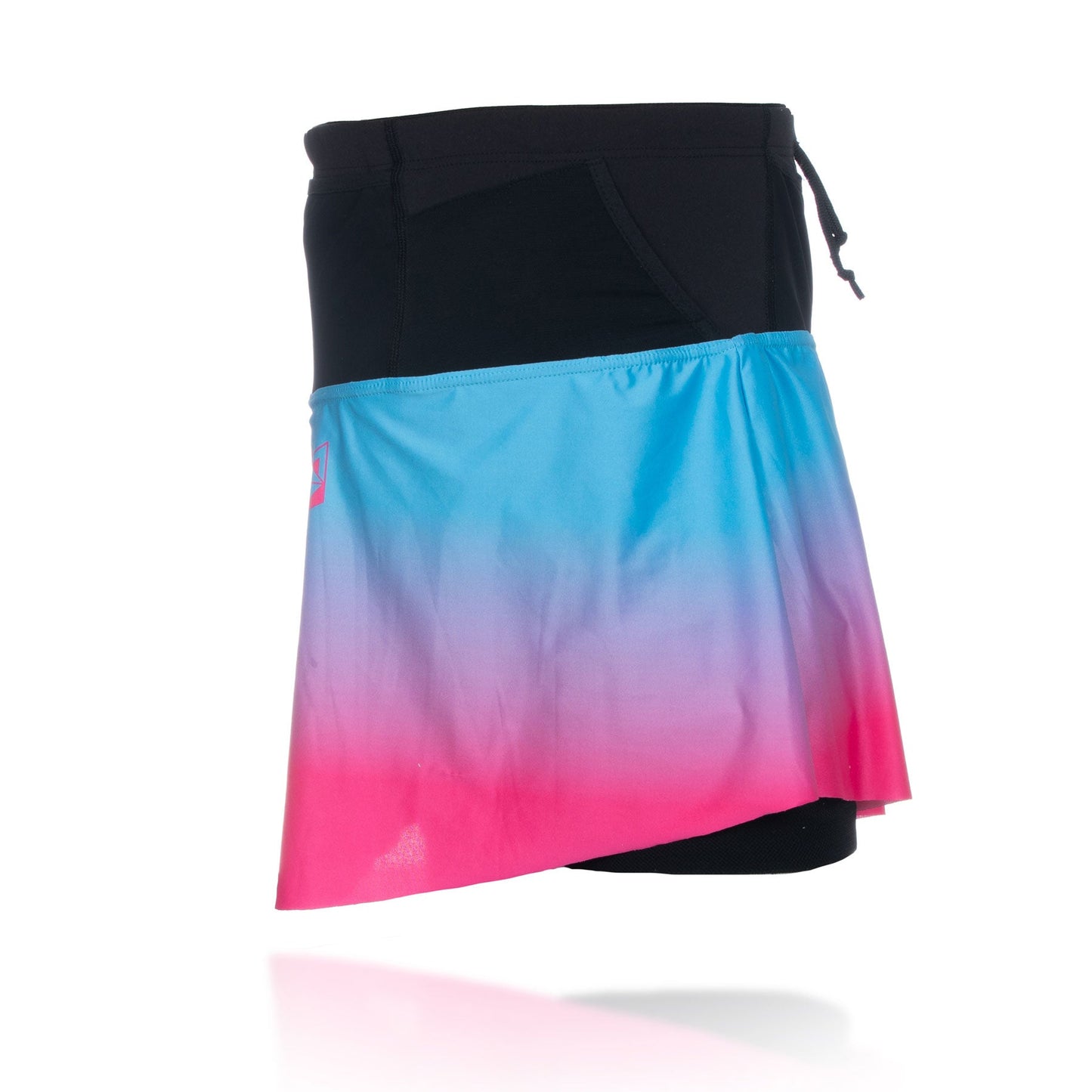 Kurzer Rock - Hellblau & Leuchtend Pink