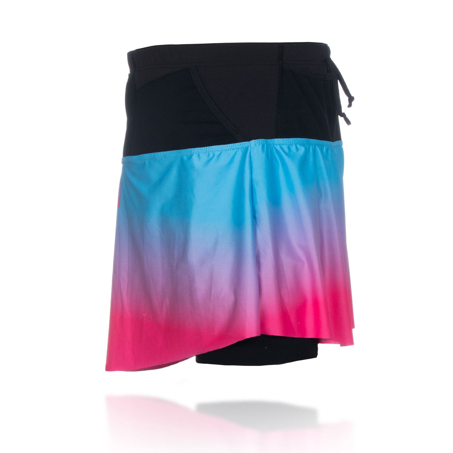 Kurzer Rock - Hellblau & Leuchtend Pink