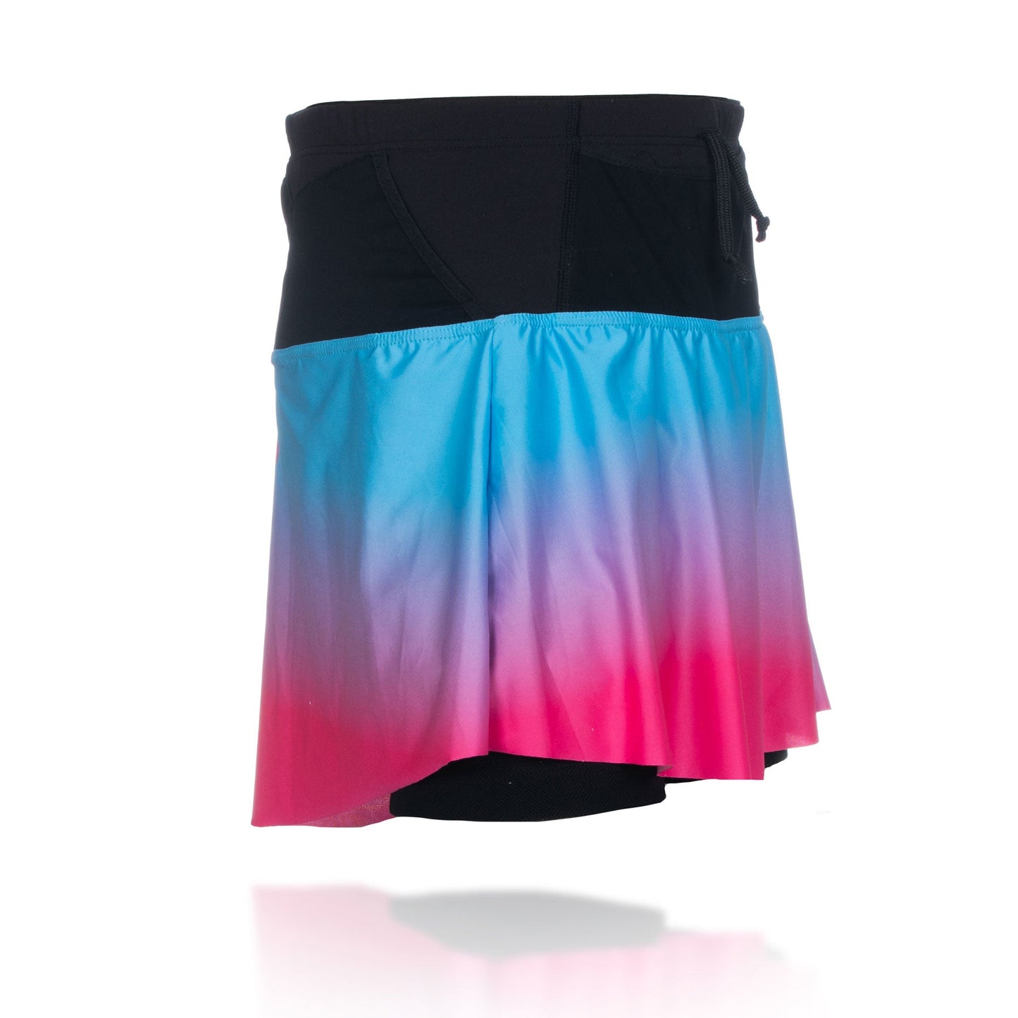 Kurzer Rock - Hellblau & Leuchtend Pink