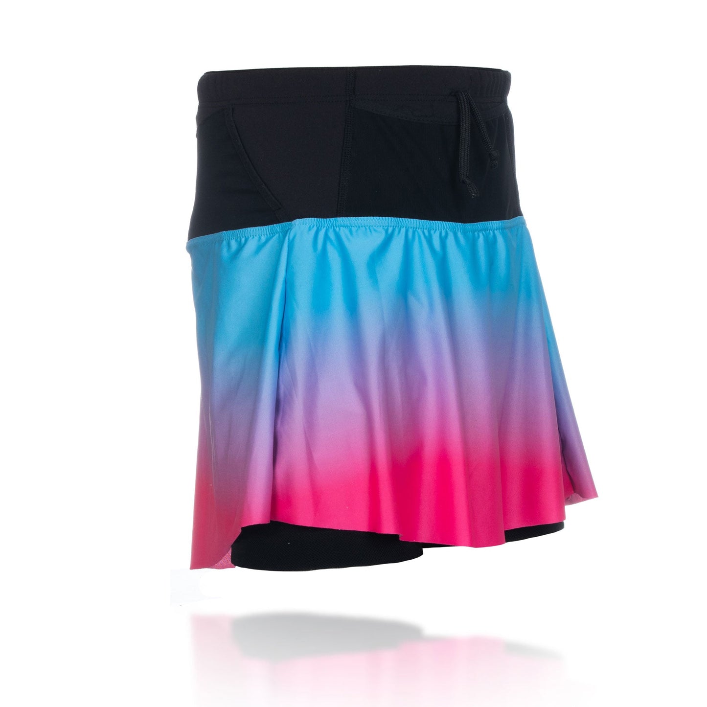 Kurzer Rock - Hellblau & Leuchtend Pink
