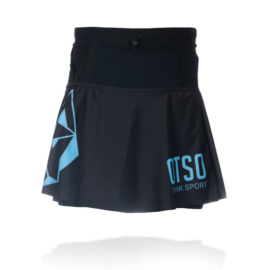 Jupe short - Negra & Turquoise