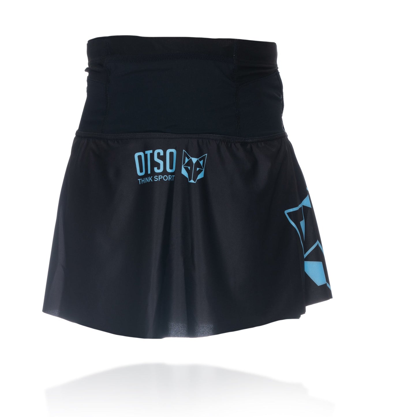 Jupe short - Negra & Turquoise