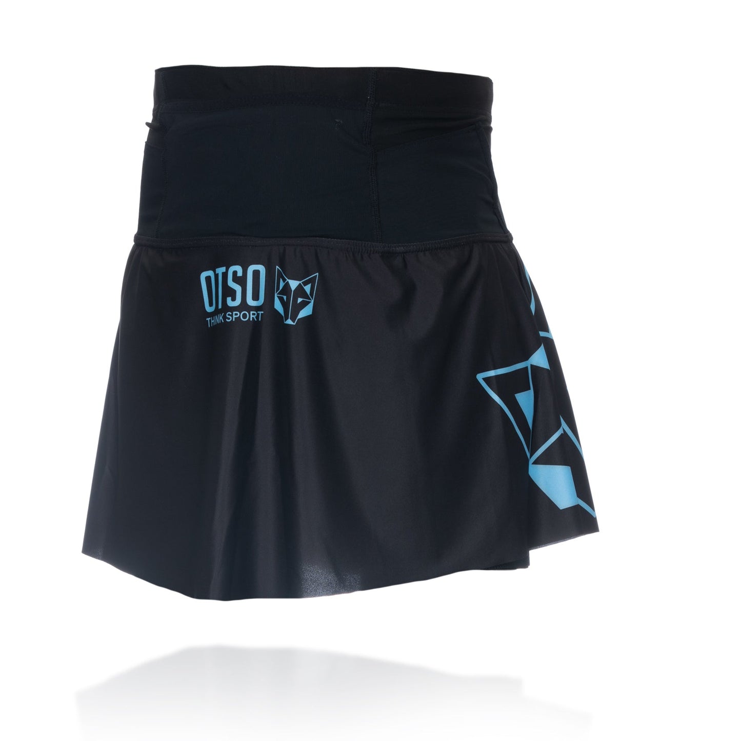 Jupe short - Negra & Turquoise